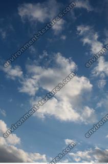 Photo Texture of Blue Clouded Clouds